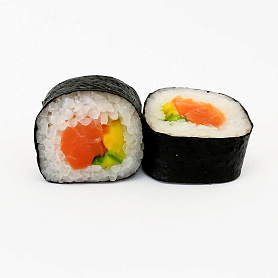 Ролл с лососем и авокадо Ролл с лососем и авокадо